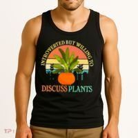 Retro Introverted But Willing To Discuss Plants Tank Top thumb 3