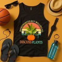 Retro Introverted But Willing To Discuss Plants Tank Top thumb 4