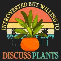 Retro Introverted But Willing To Discuss Plants Golf Towel thumb 3