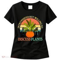 Retro Introverted But Willing To Discuss Plants Women's T-Shirt thumb 0