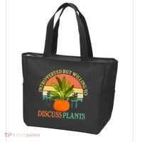 Retro Introverted But Willing To Discuss Plants Tote Bag thumb 3