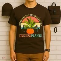 Retro Introverted But Willing To Discuss Plants T-Shirt thumb 6