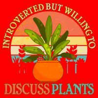 Retro Introverted But Willing To Discuss Plants Santa Hat thumb 1
