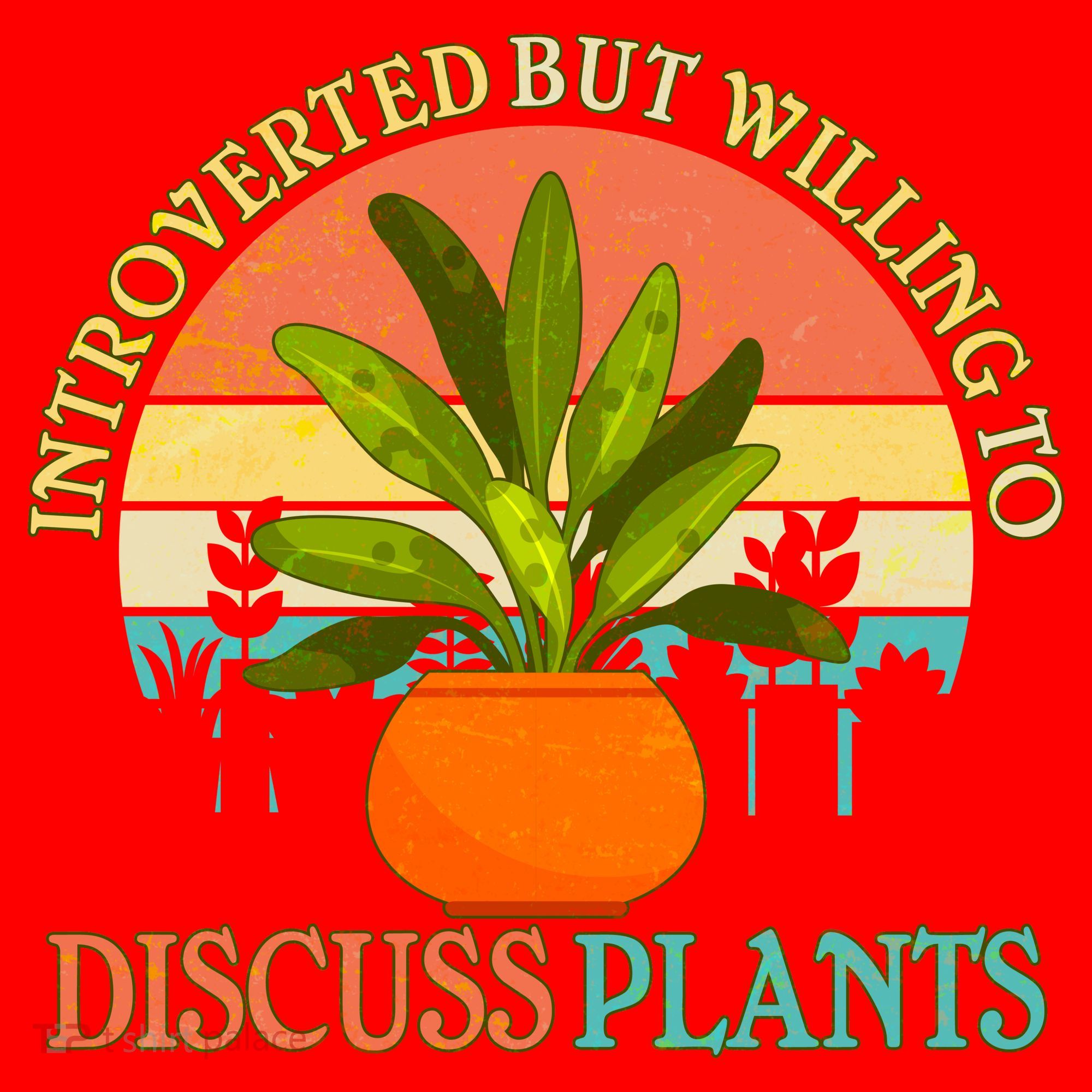 Retro Introverted But Willing To Discuss Plants Santa Hat