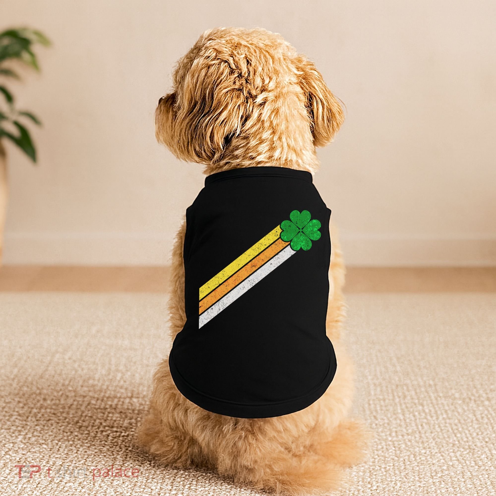 Retro Irish Clover Comet Doggie Tank
