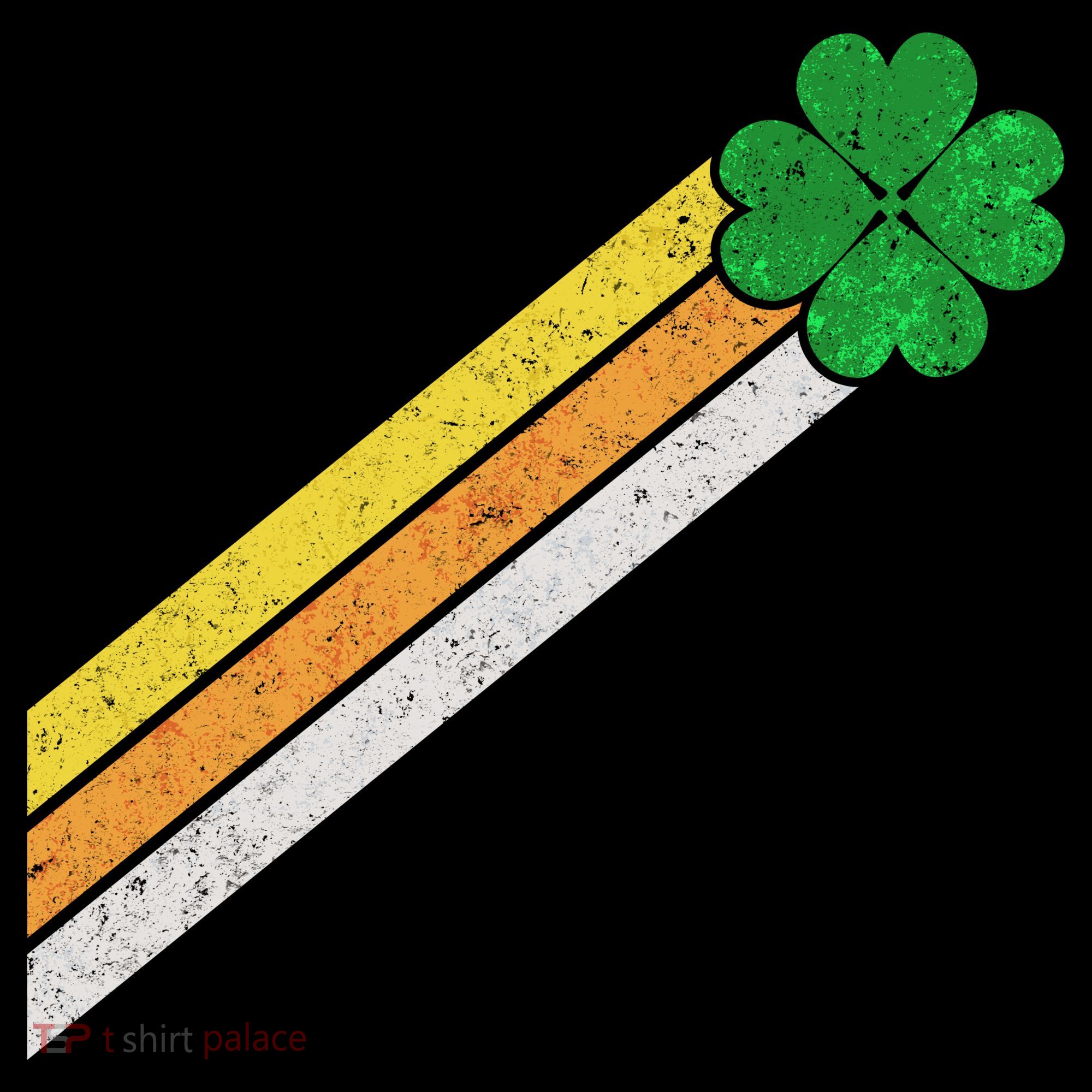 Retro Irish Clover Comet Doggie Tank