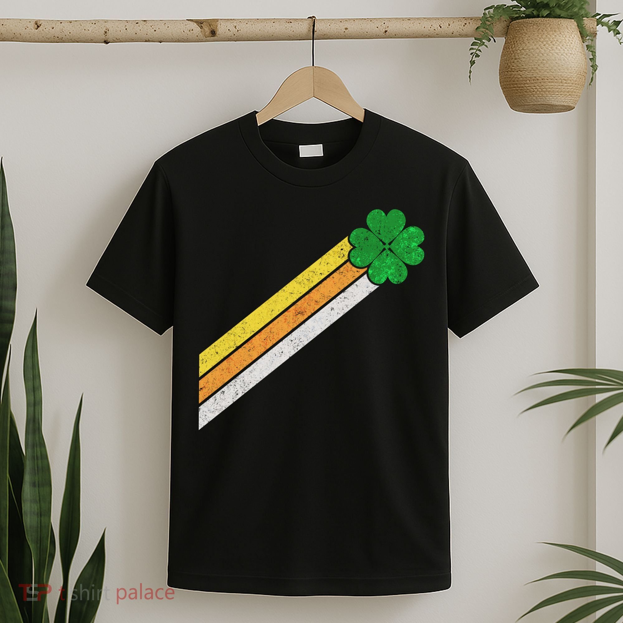 Retro Irish Clover Comet T-Shirt