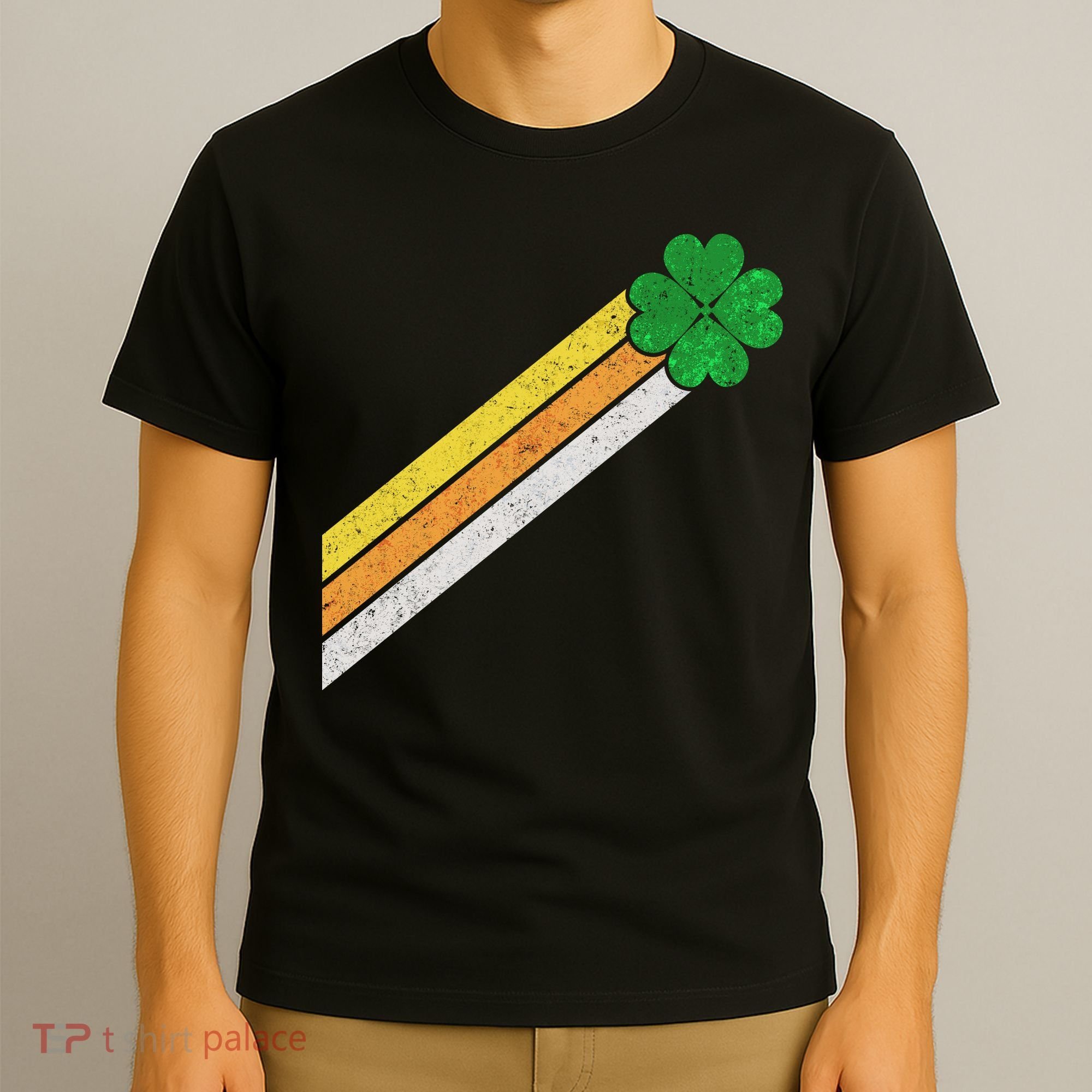 Retro Irish Clover Comet T-Shirt