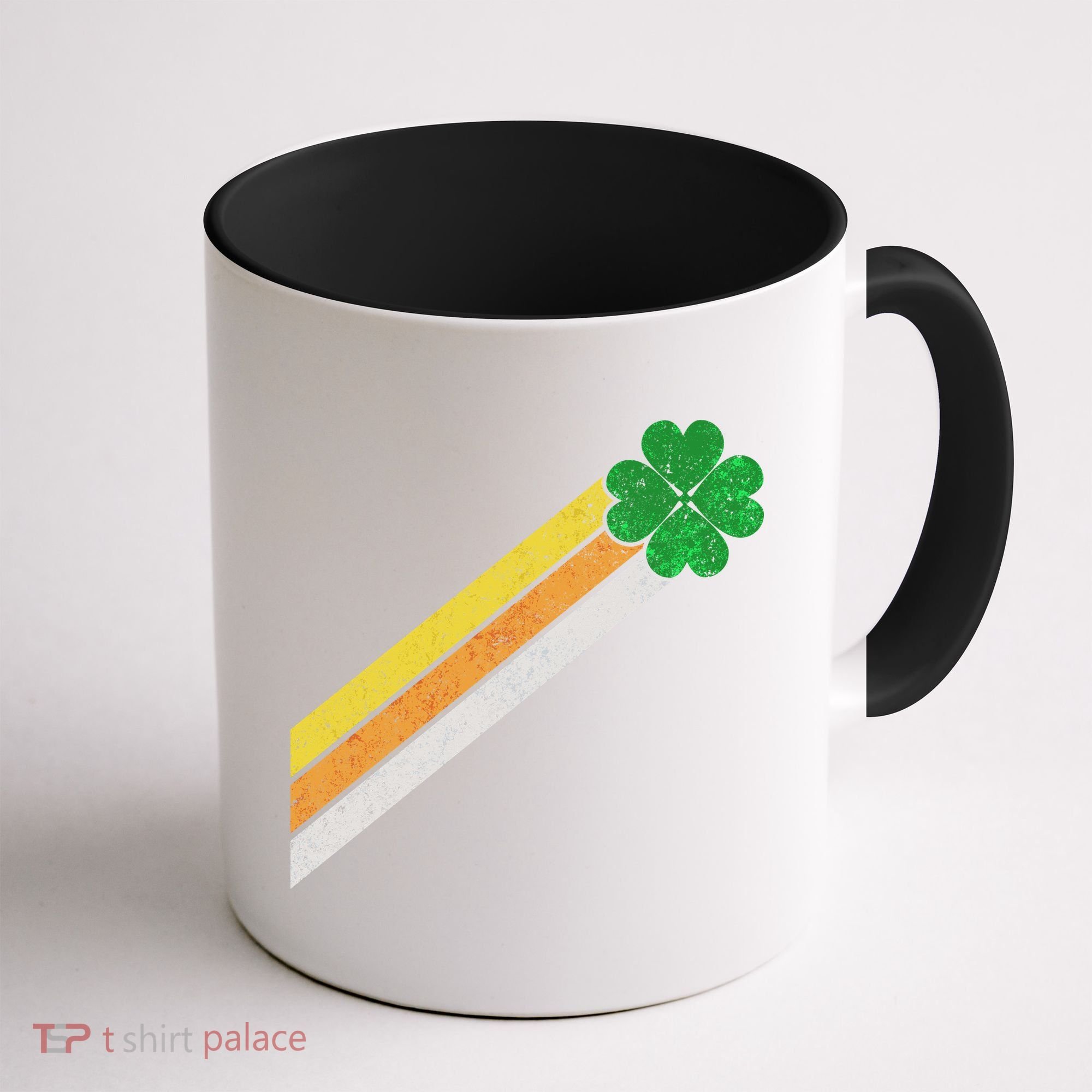 Retro Irish Clover Comet Coffee Mug