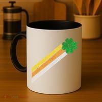 Retro Irish Clover Comet Coffee Mug thumb 4