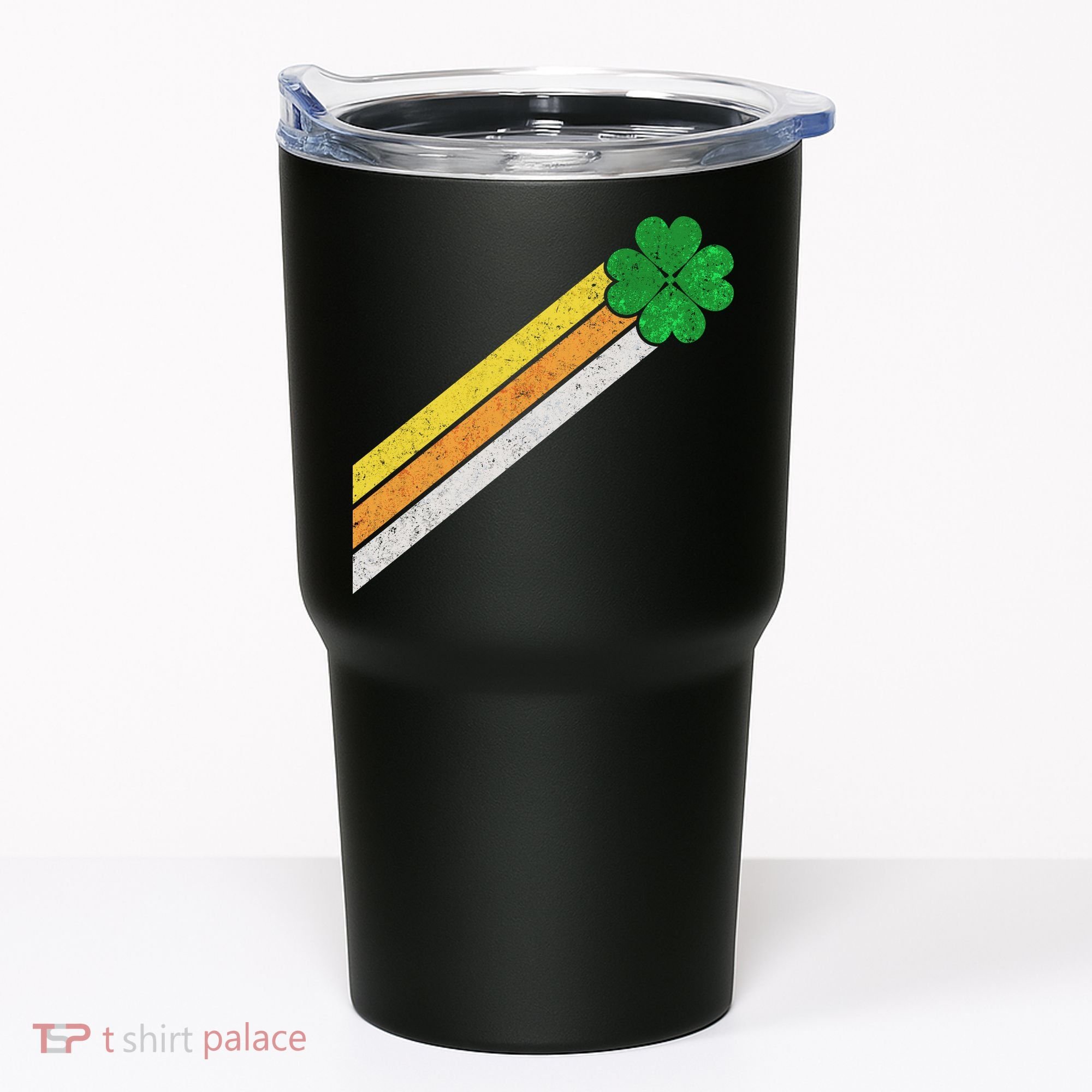 Retro Irish Clover Comet Tumbler
