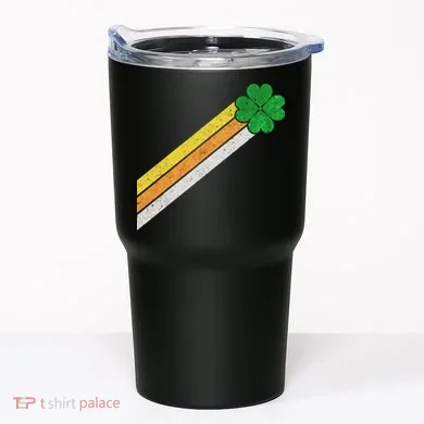 Retro Irish Clover Comet Tumbler