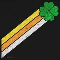 Retro Irish Clover Comet Baby Bodysuit thumb 2