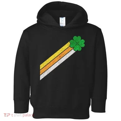 Retro Irish Clover Comet Toddler Hoodie