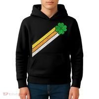 Retro Irish Clover Comet Kids Hoodie thumb 4