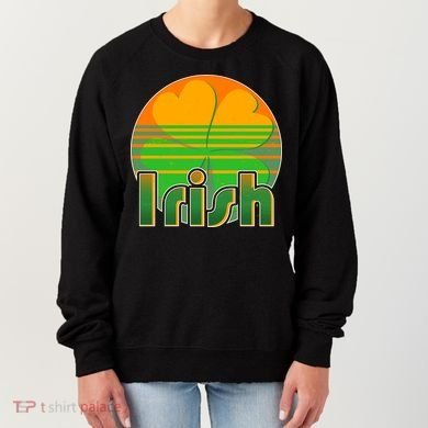 Retro Irish Shamrock Emblem Women's Sweatshirt