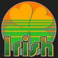 Retro Irish Shamrock Emblem Women's Sweatshirt thumb 2