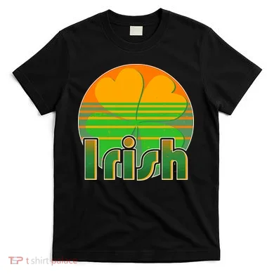 Retro Irish Shamrock Emblem T-Shirt