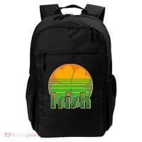 Retro Irish Shamrock Emblem Backpack thumb 0