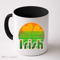 Retro Irish Shamrock Emblem Coffee Mug thumb 0