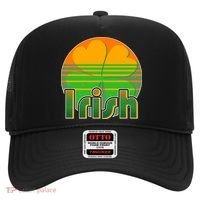 Retro Irish Shamrock Emblem Hat thumb 0