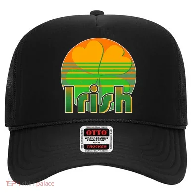 Retro Irish Shamrock Emblem Hat