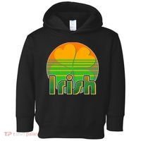 Retro Irish Shamrock Emblem Toddler Hoodie thumb 0