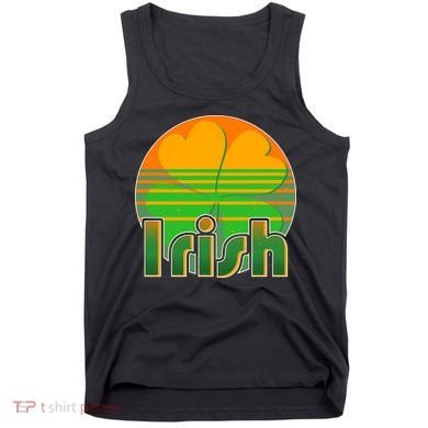 Retro Irish Shamrock Emblem Tank Top