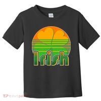 Retro Irish Shamrock Emblem Toddler T-Shirt thumb 0