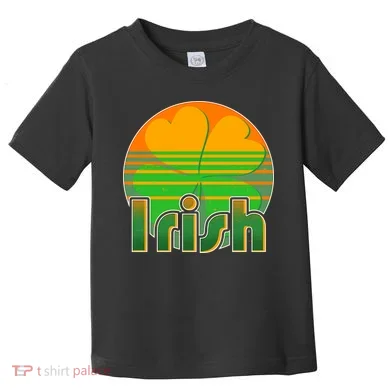 Retro Irish Shamrock Emblem Toddler T-Shirt