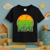 Retro Irish Shamrock Emblem Toddler T-Shirt thumb 3