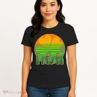 Retro Irish Shamrock Emblem Women's T-Shirt thumb 4