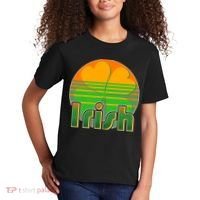 Retro Irish Shamrock Emblem Kids T-Shirt thumb 2