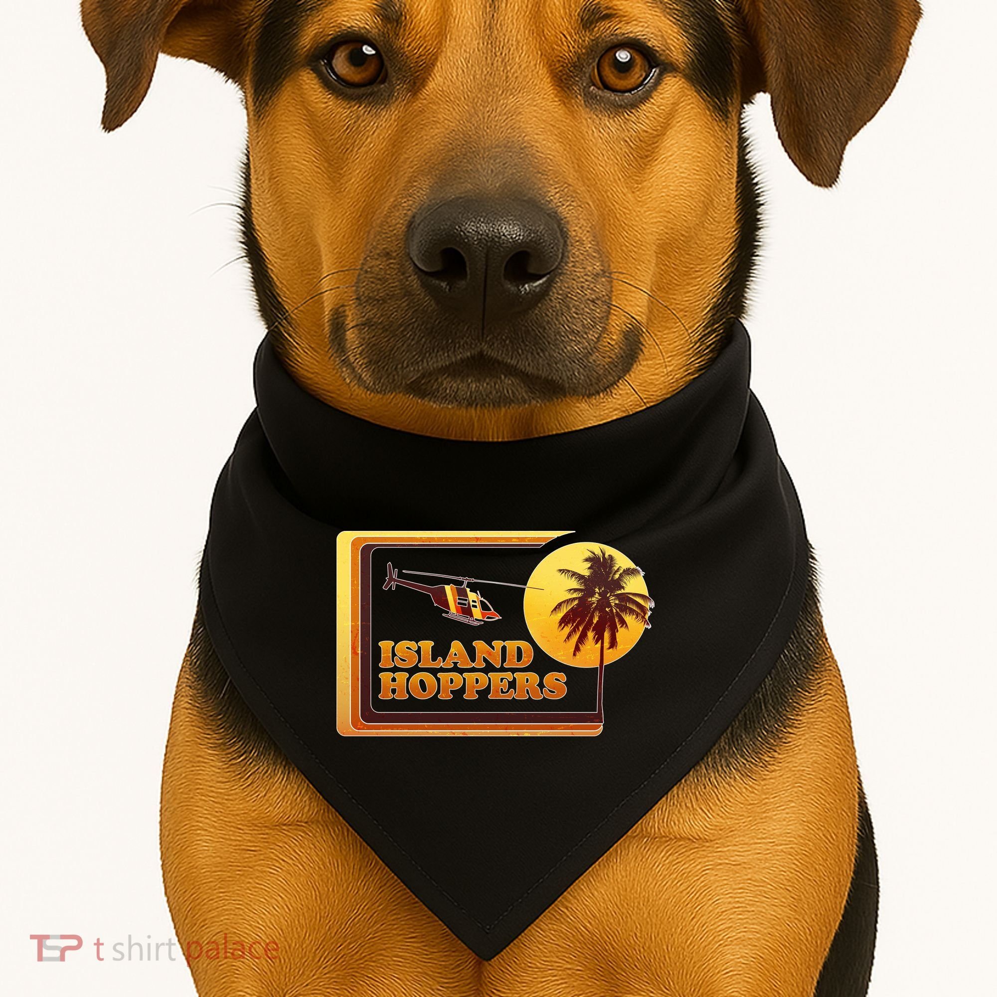 Retro Island Hoppers  USA-Made Doggie Bandana
