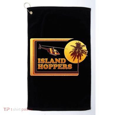 Retro Island Hoppers  Golf Towel