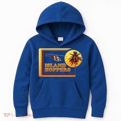 Retro Island Hoppers  Kids Hoodie