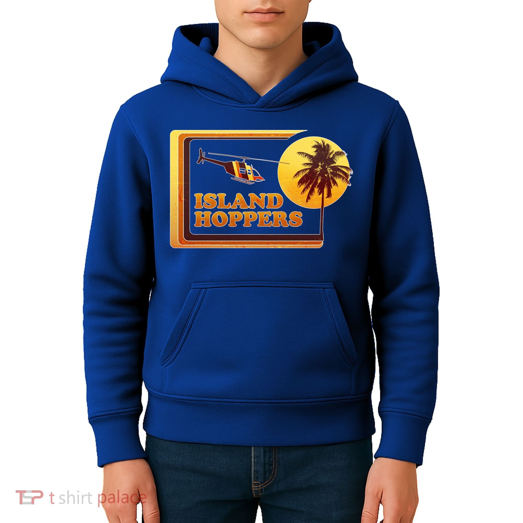 Retro Island Hoppers  Kids Hoodie