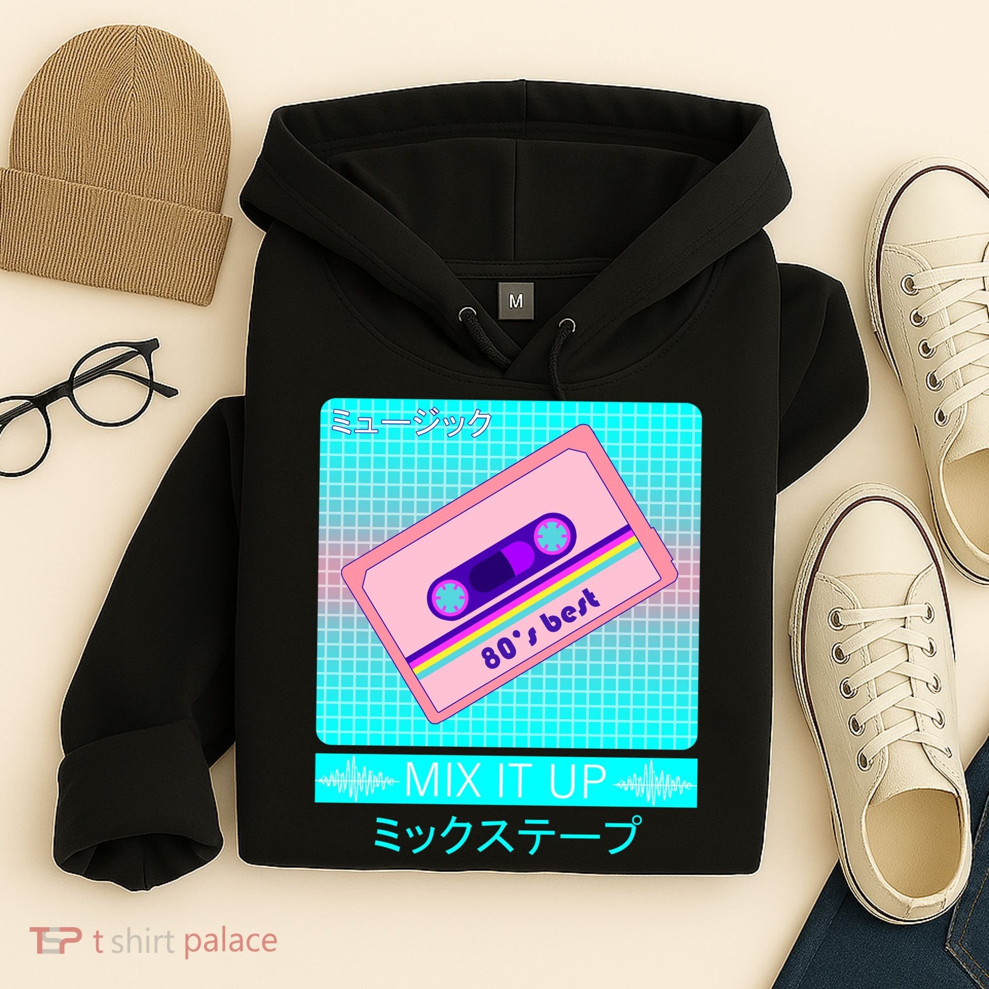 Retro Japanese Vaporwave Mix Tape Hoodie