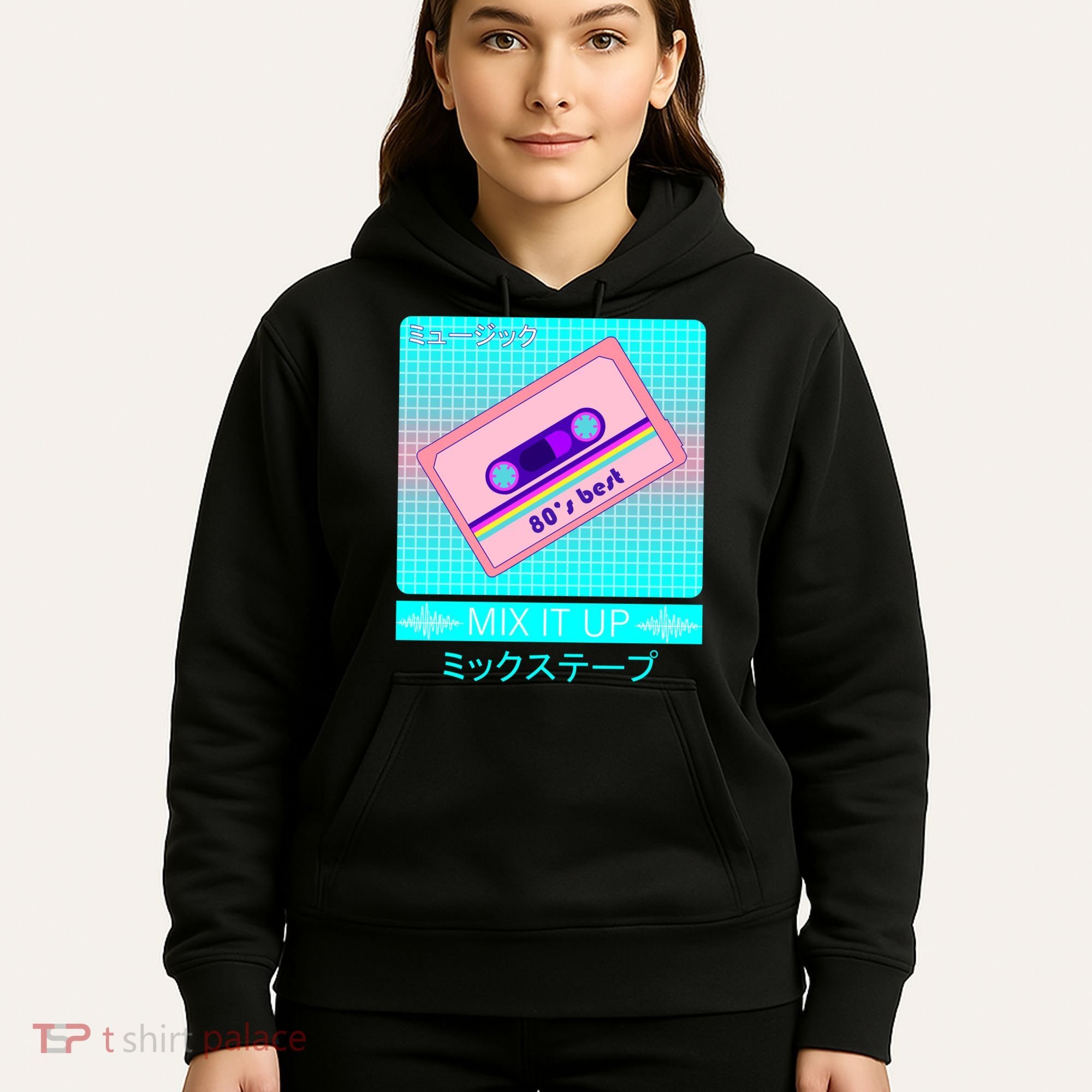 Retro Japanese Vaporwave Mix Tape Hoodie