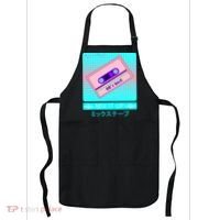 Retro Japanese Vaporwave Mix Tape Apron thumb 0