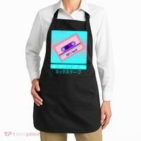 Retro Japanese Vaporwave Mix Tape Apron thumb 2