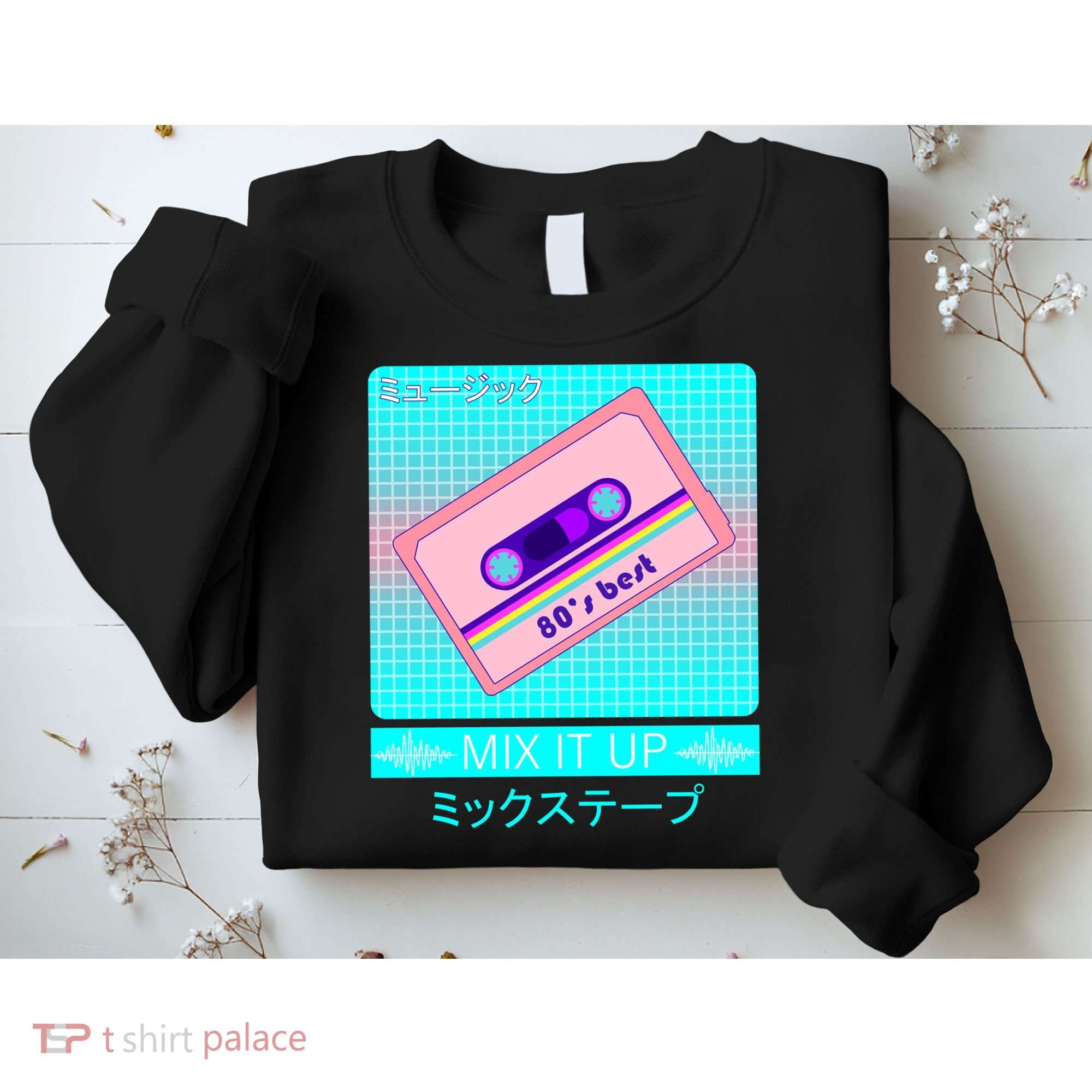 Retro Japanese Vaporwave Mix Tape Sweatshirt