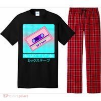 Retro Japanese Vaporwave Mix Tape Pajama Set thumb 0