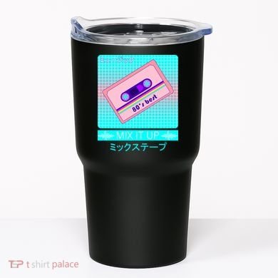Retro Japanese Vaporwave Mix Tape Tumbler