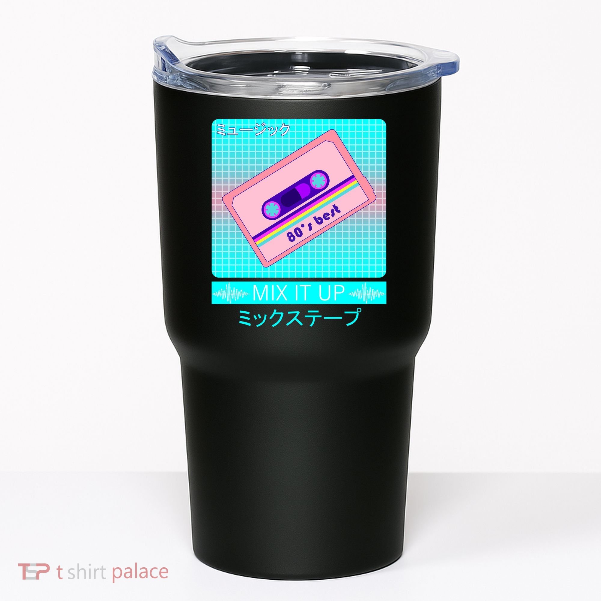 Retro Japanese Vaporwave Mix Tape Tumbler
