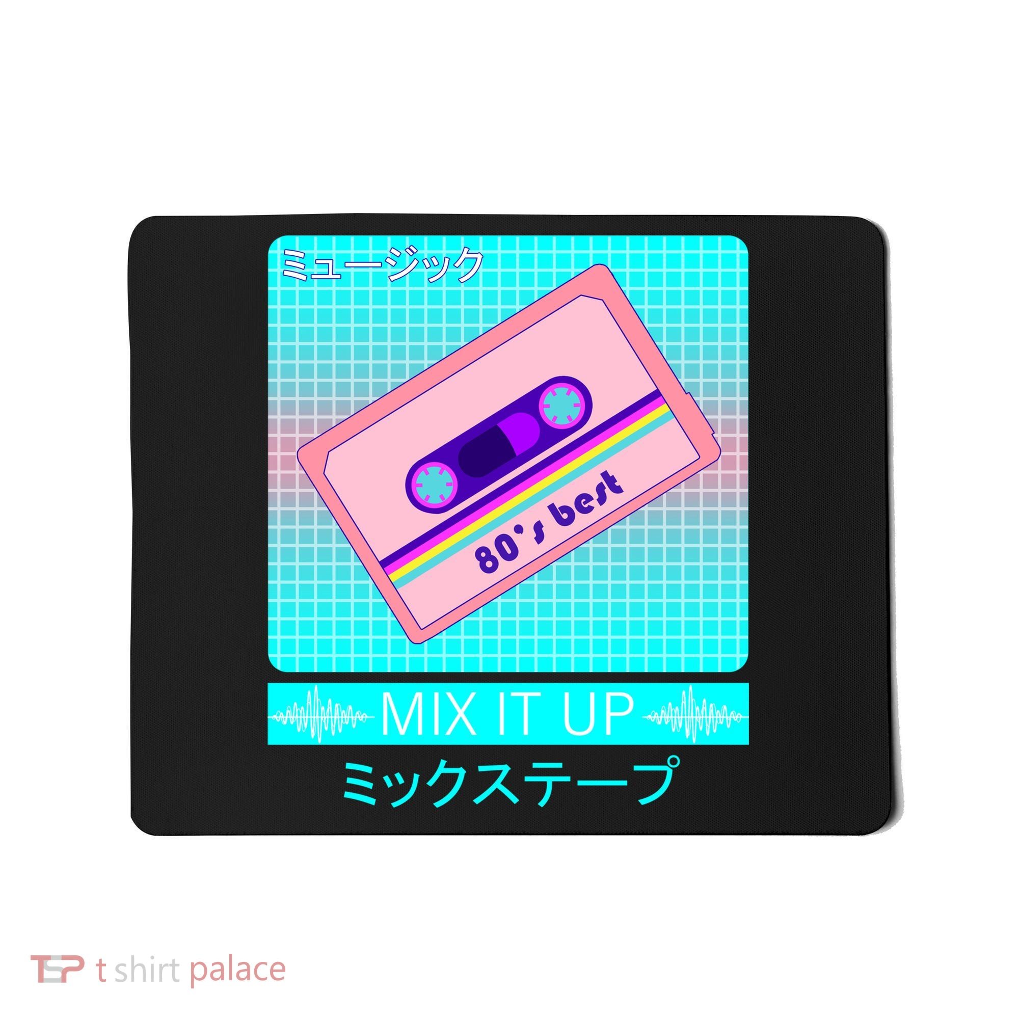 Retro Japanese Vaporwave Mix Tape Mousepad