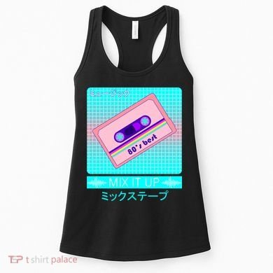 Retro Japanese Vaporwave Mix Tape Women's Tank Top