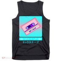 Retro Japanese Vaporwave Mix Tape Tank Top thumb 0
