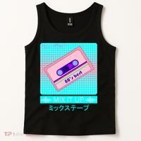 Retro Japanese Vaporwave Mix Tape Tank Top thumb 2