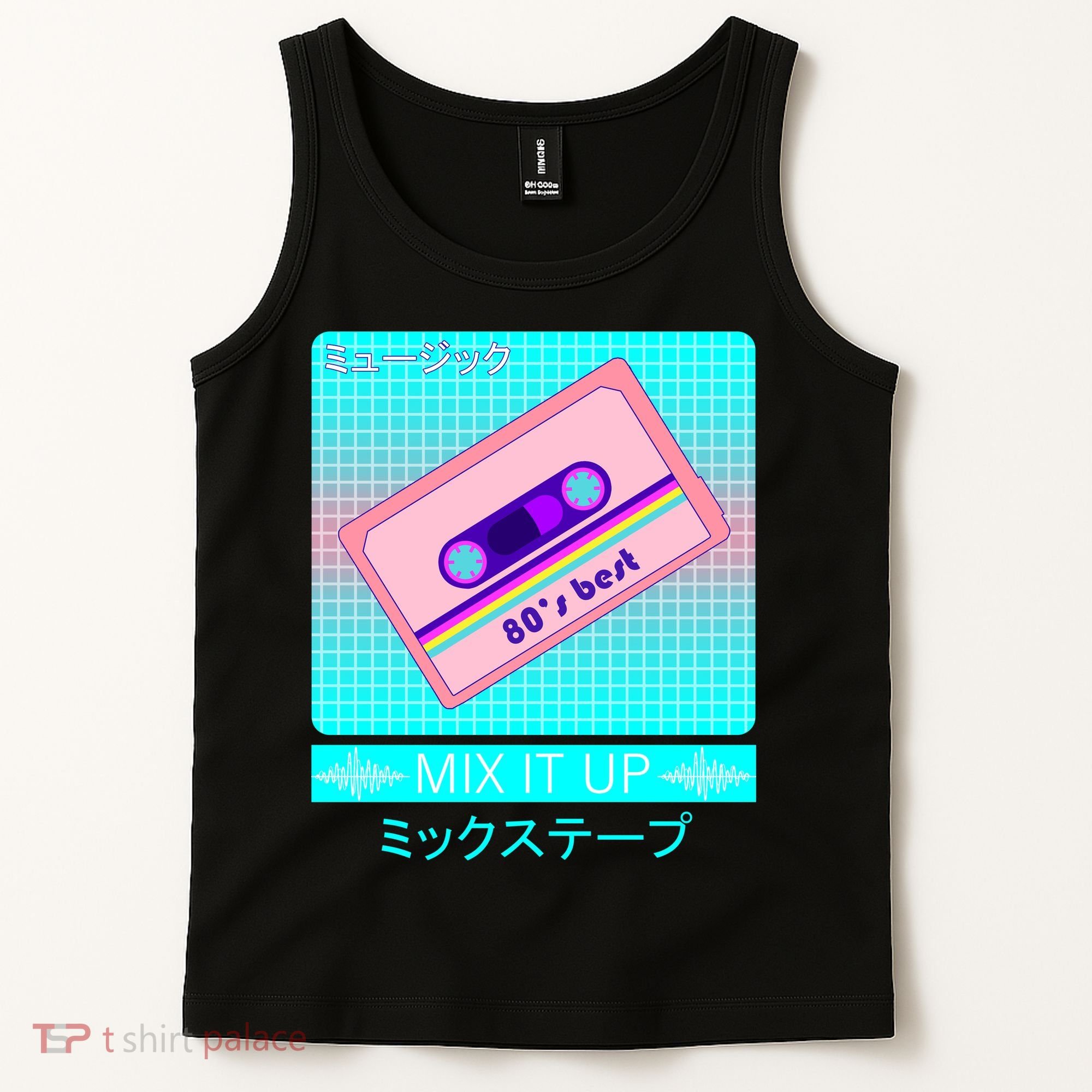 Retro Japanese Vaporwave Mix Tape Tank Top
